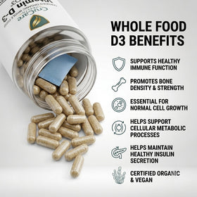Organic Whole Food Vitamin D3 - 2000iu