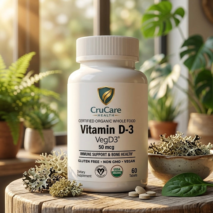Organic Whole Food Vitamin D3 - 2000iu